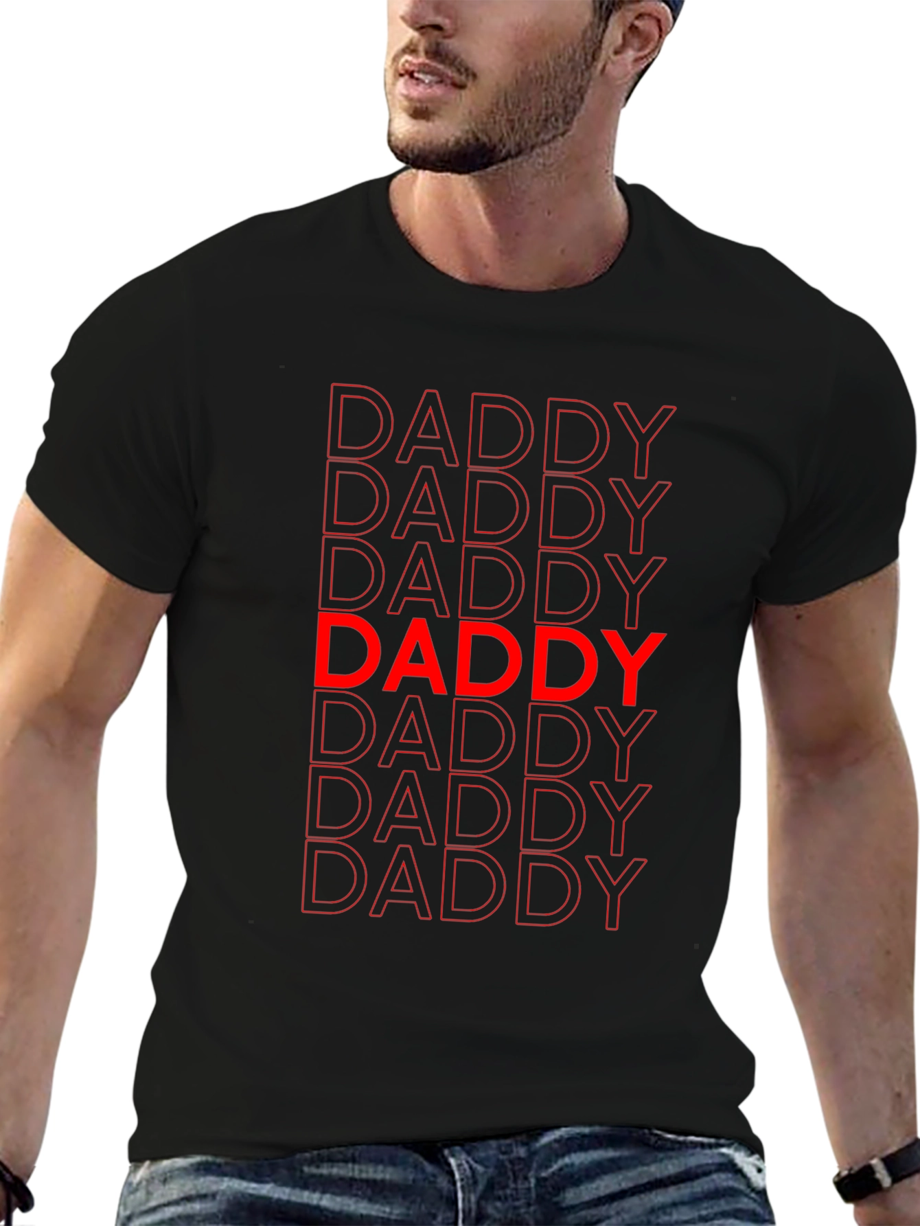 Daddy Graphic Print Crew Neck T-Shirt