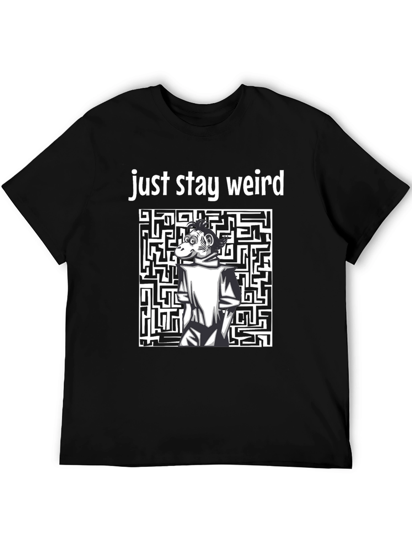Stay Weird Monkey Graphic T-Shirt