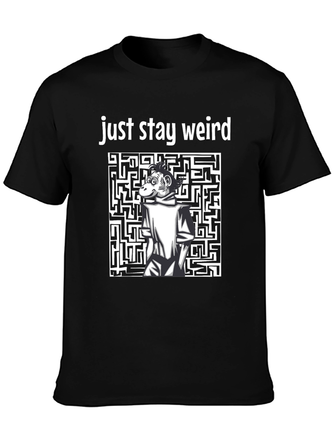 Stay Weird Monkey Graphic T-Shirt