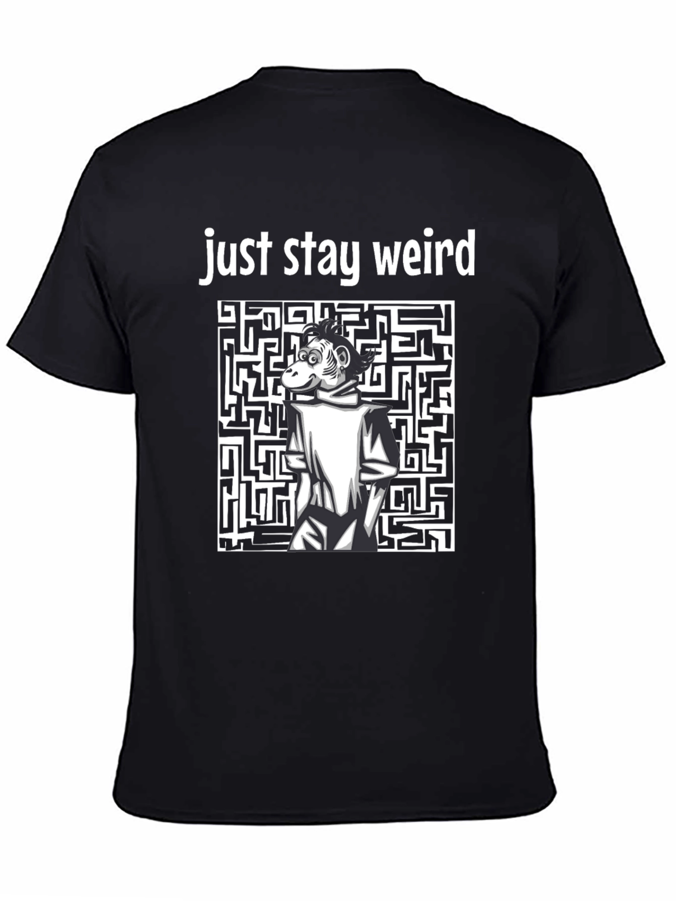 Stay Weird Monkey Graphic T-Shirt
