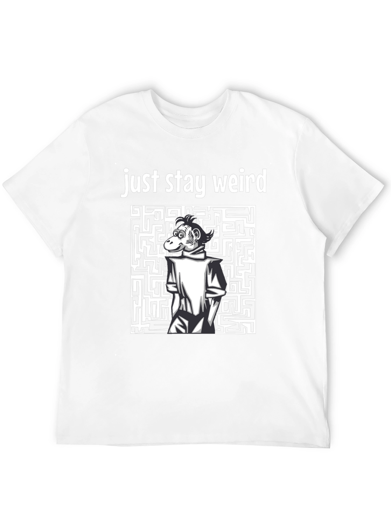 Stay Weird Monkey Graphic T-Shirt