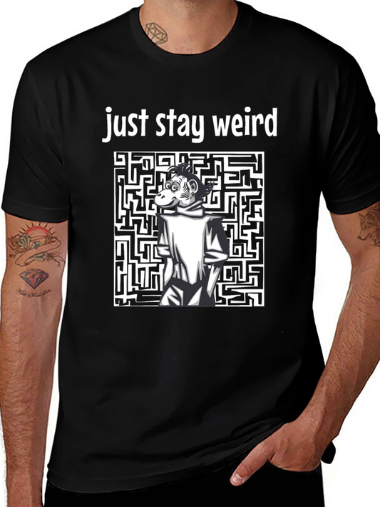 Stay Weird Monkey Graphic T-Shirt