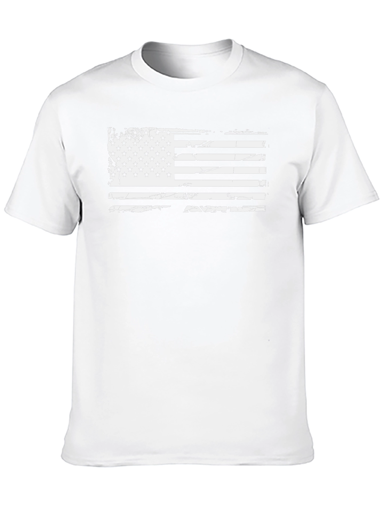 Distressed American Flag Graphic T-Shirt