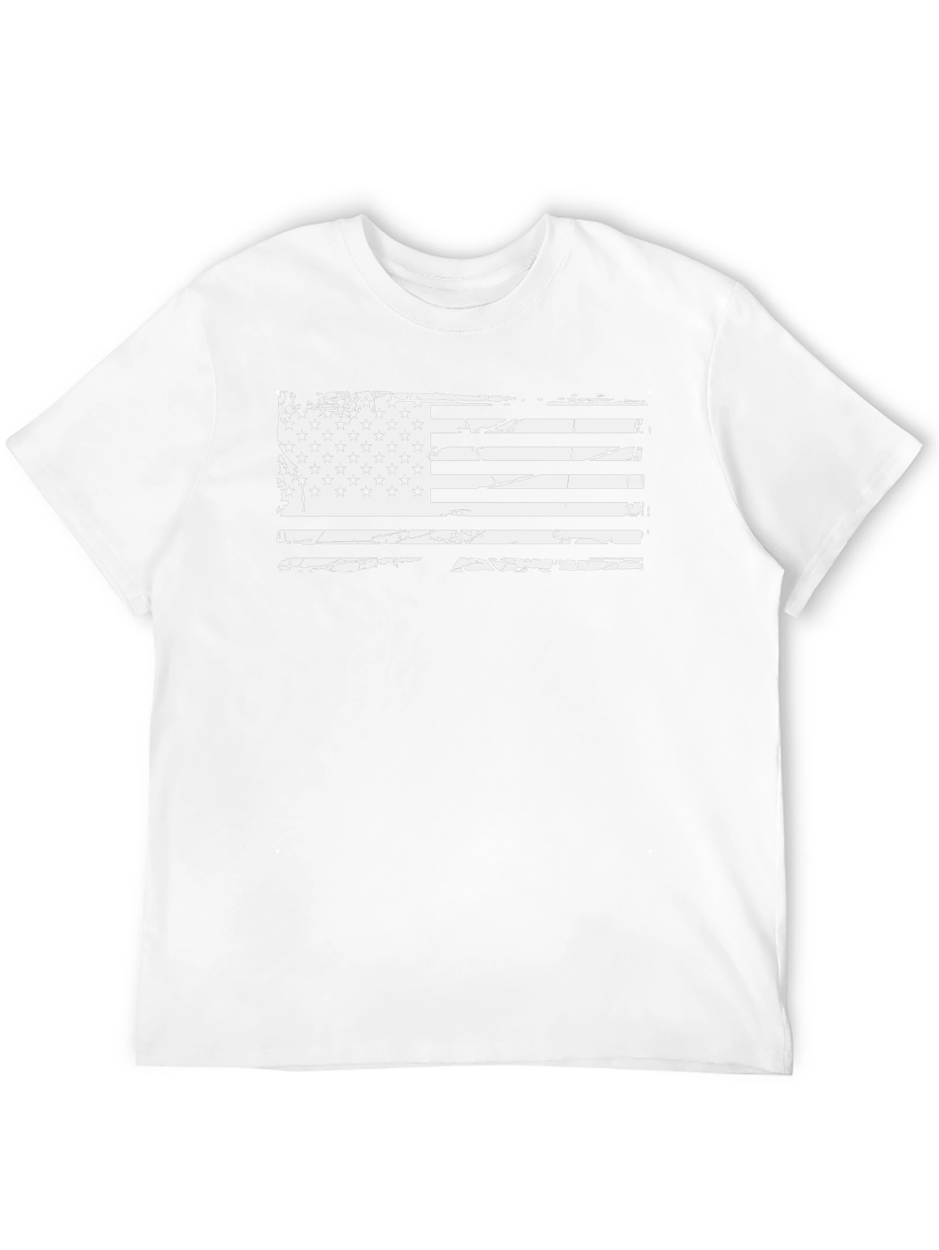 Distressed American Flag Graphic T-Shirt
