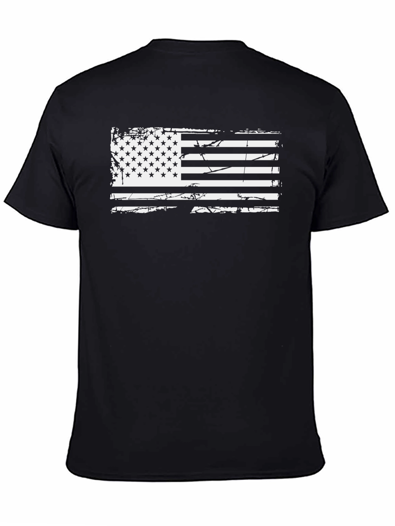 Distressed American Flag Graphic T-Shirt