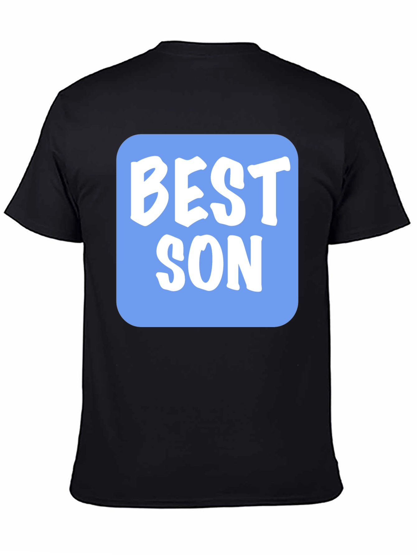 Best Son T-Shirt - Black Tee with Blue Graphic