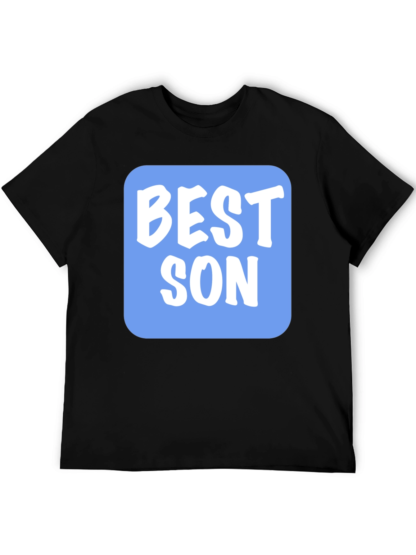 Best Son T-Shirt - Black Tee with Blue Graphic
