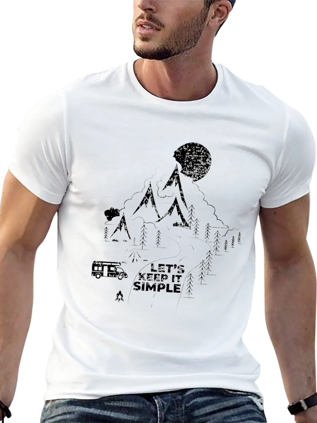 Distressed Mountain Graphic Tee