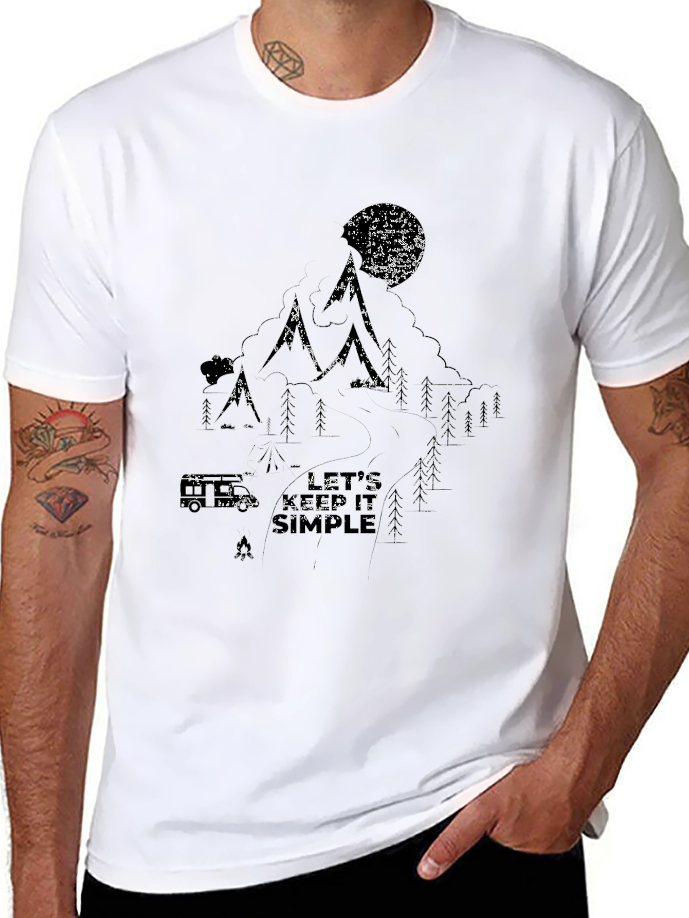 Distressed Mountain Graphic Tee
