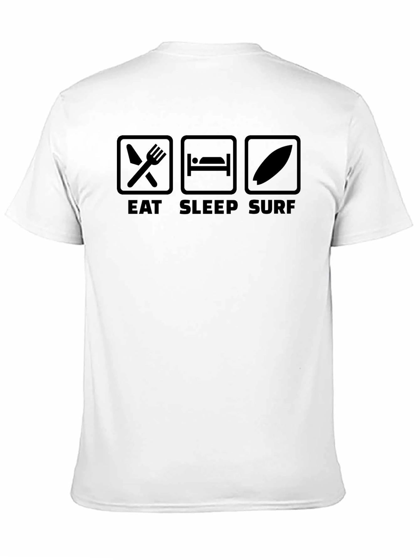 Eat Sleep Surf Graphic Tee - Casual Surfer T-Shirt