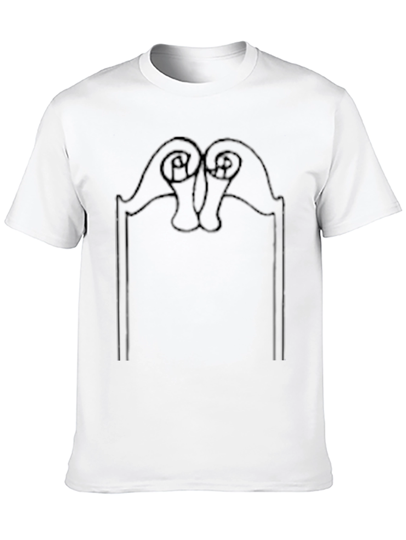 Abstract Graphic T-Shirt - Mens Black Tee