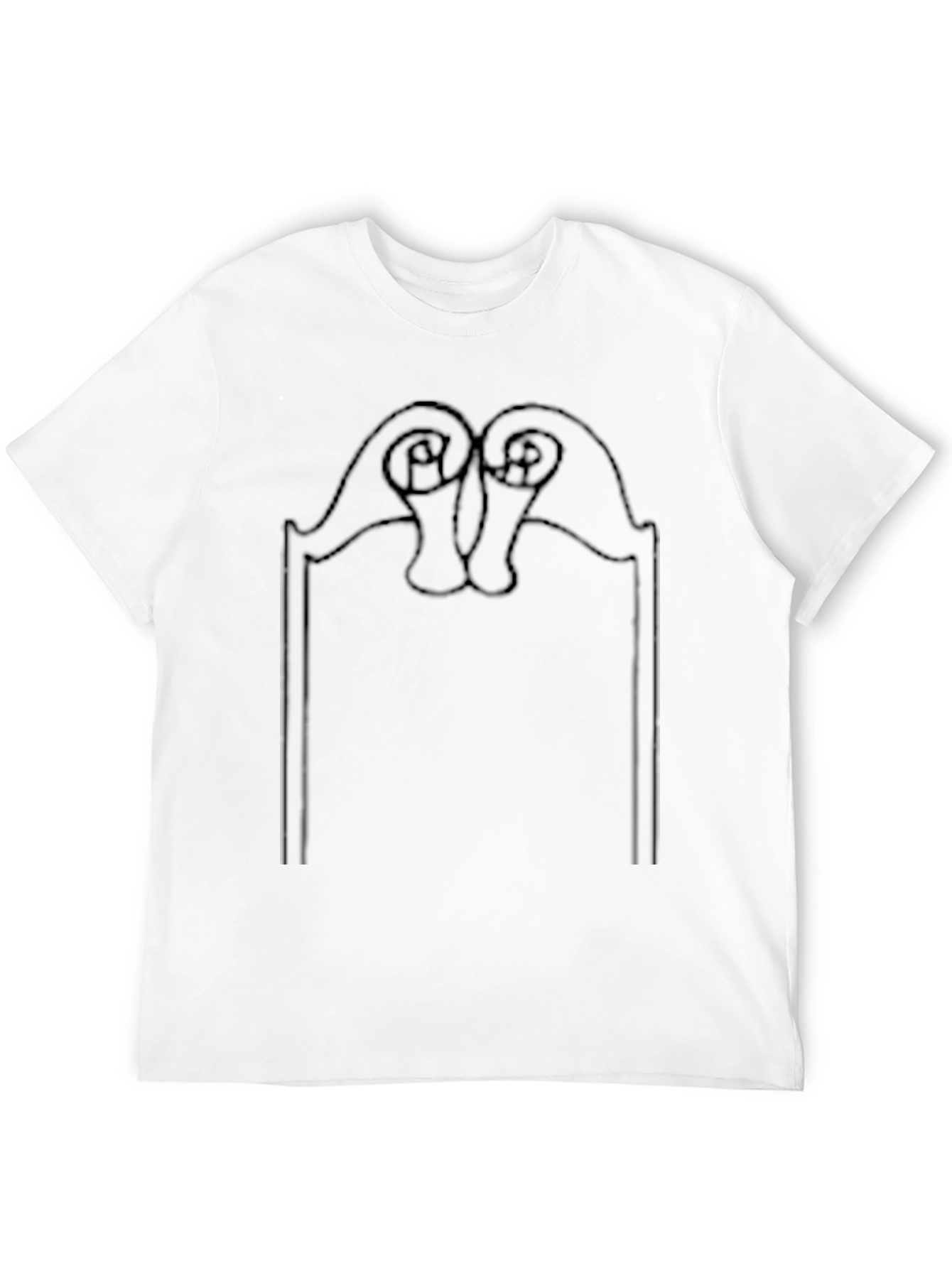 Abstract Graphic T-Shirt - Mens Black Tee