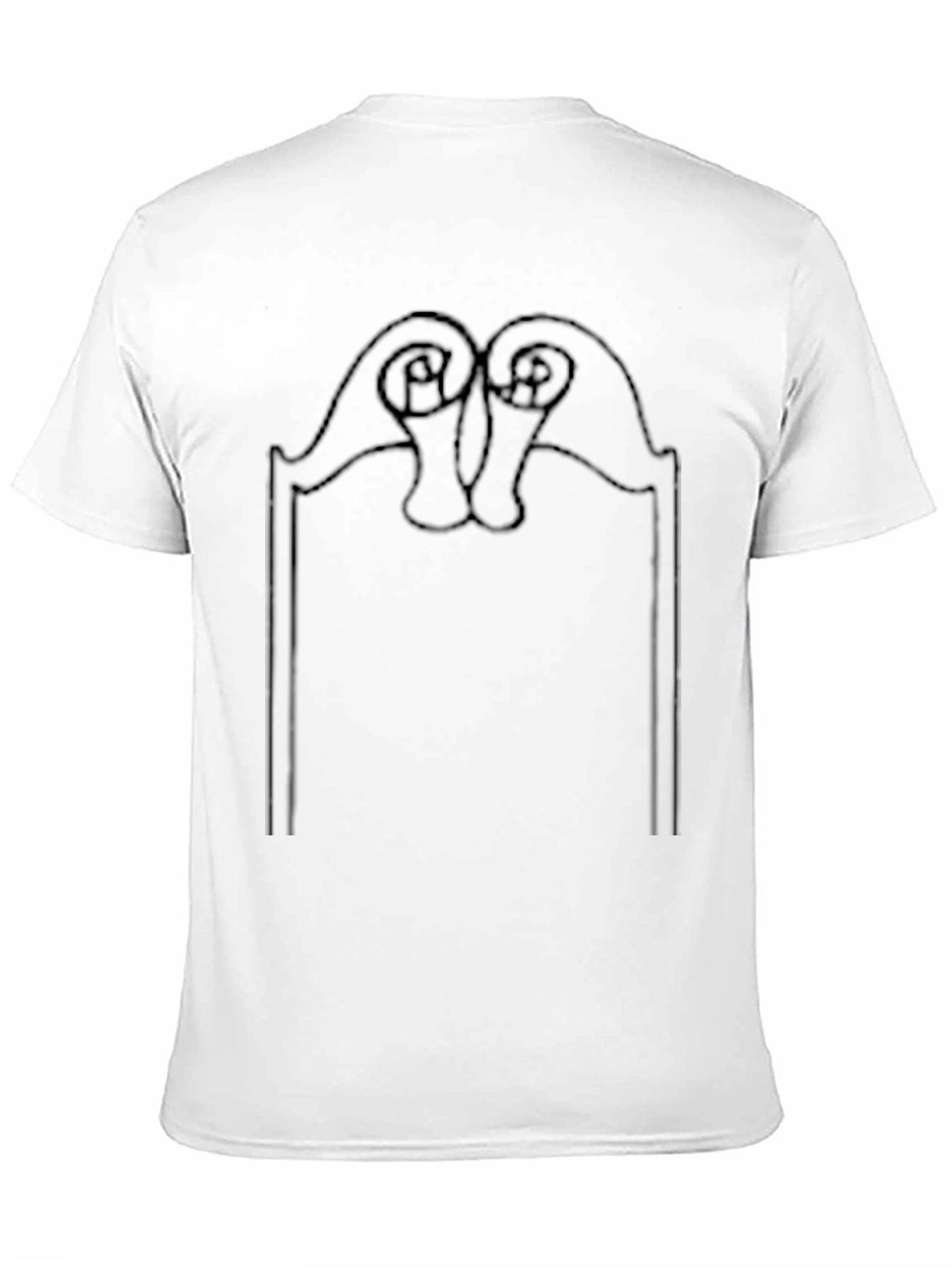 Abstract Graphic T-Shirt - Mens Black Tee