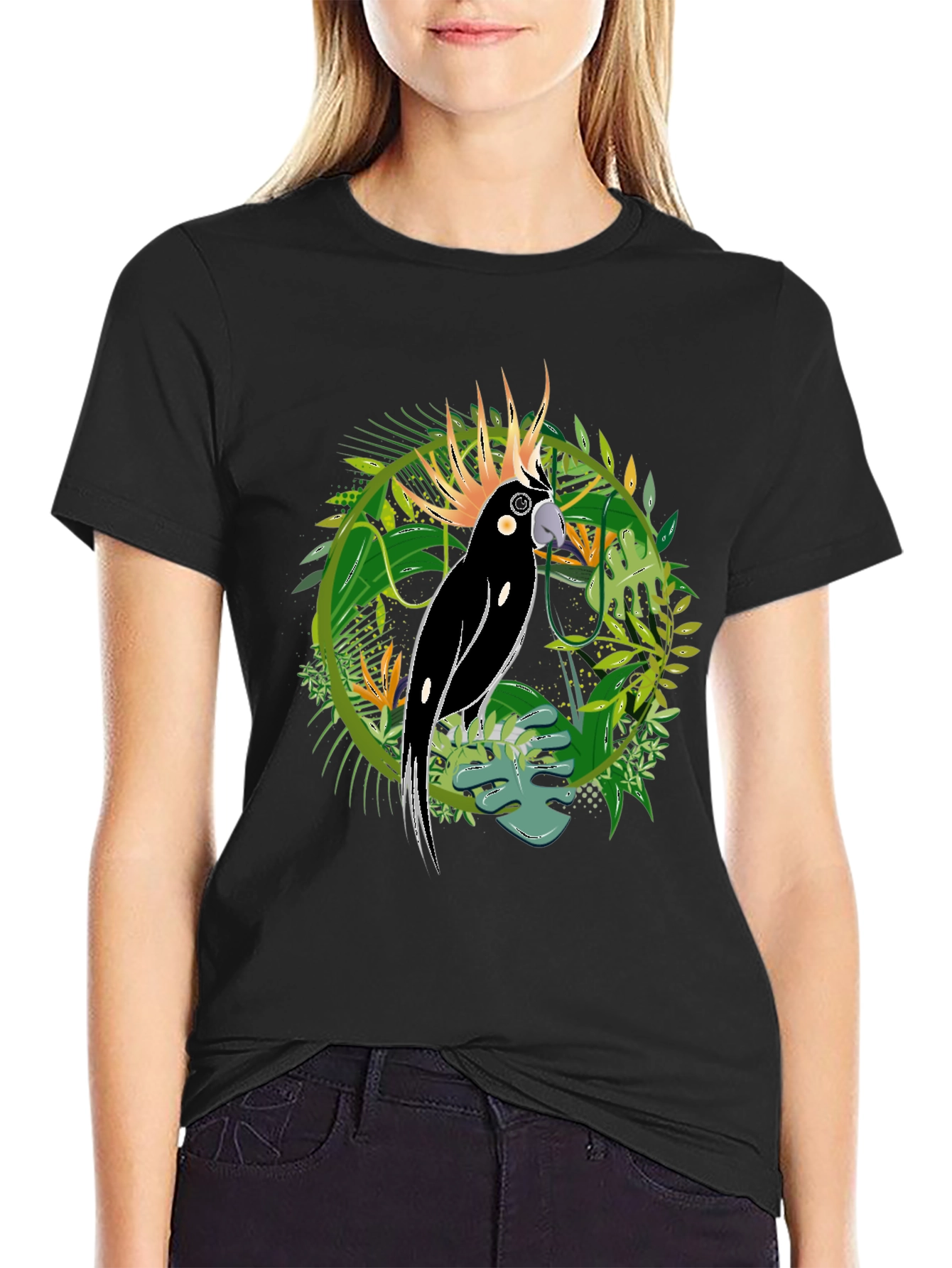 Tropical Cockatoo Graphic Tee