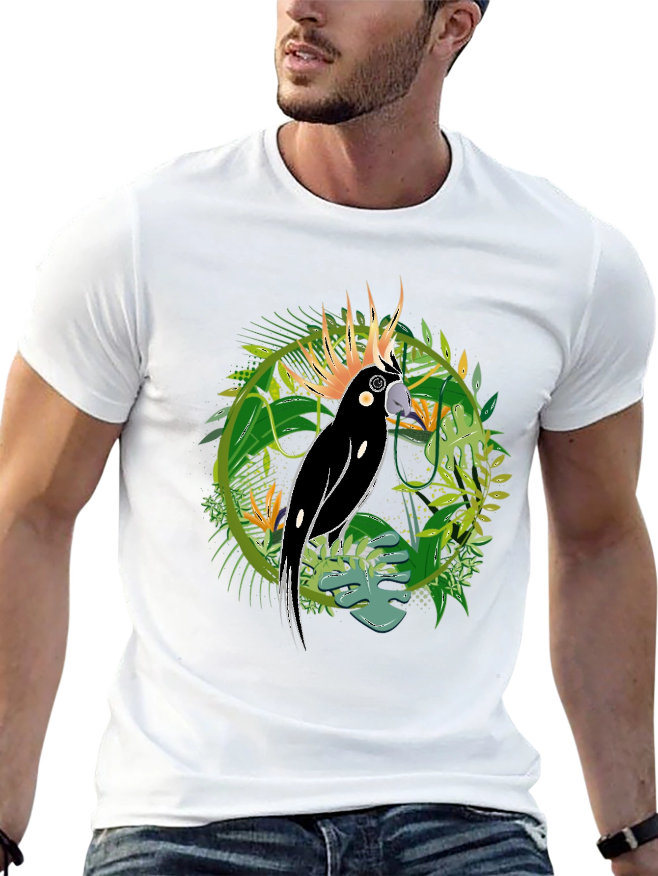Tropical Cockatoo Graphic Tee