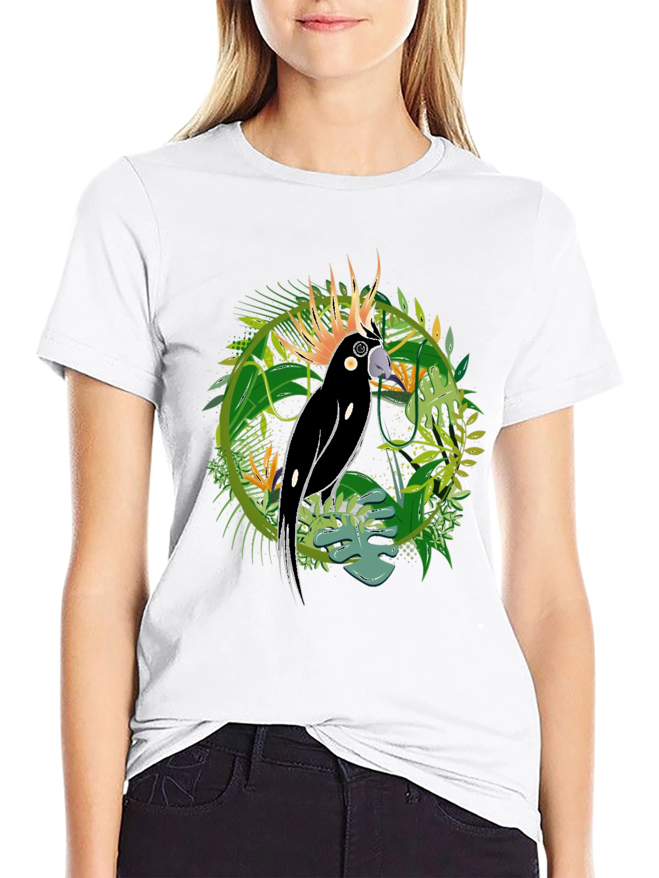 Tropical Cockatoo Graphic Tee