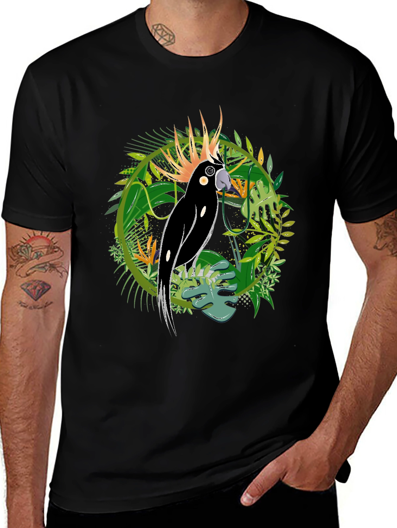 Tropical Cockatoo Graphic Tee