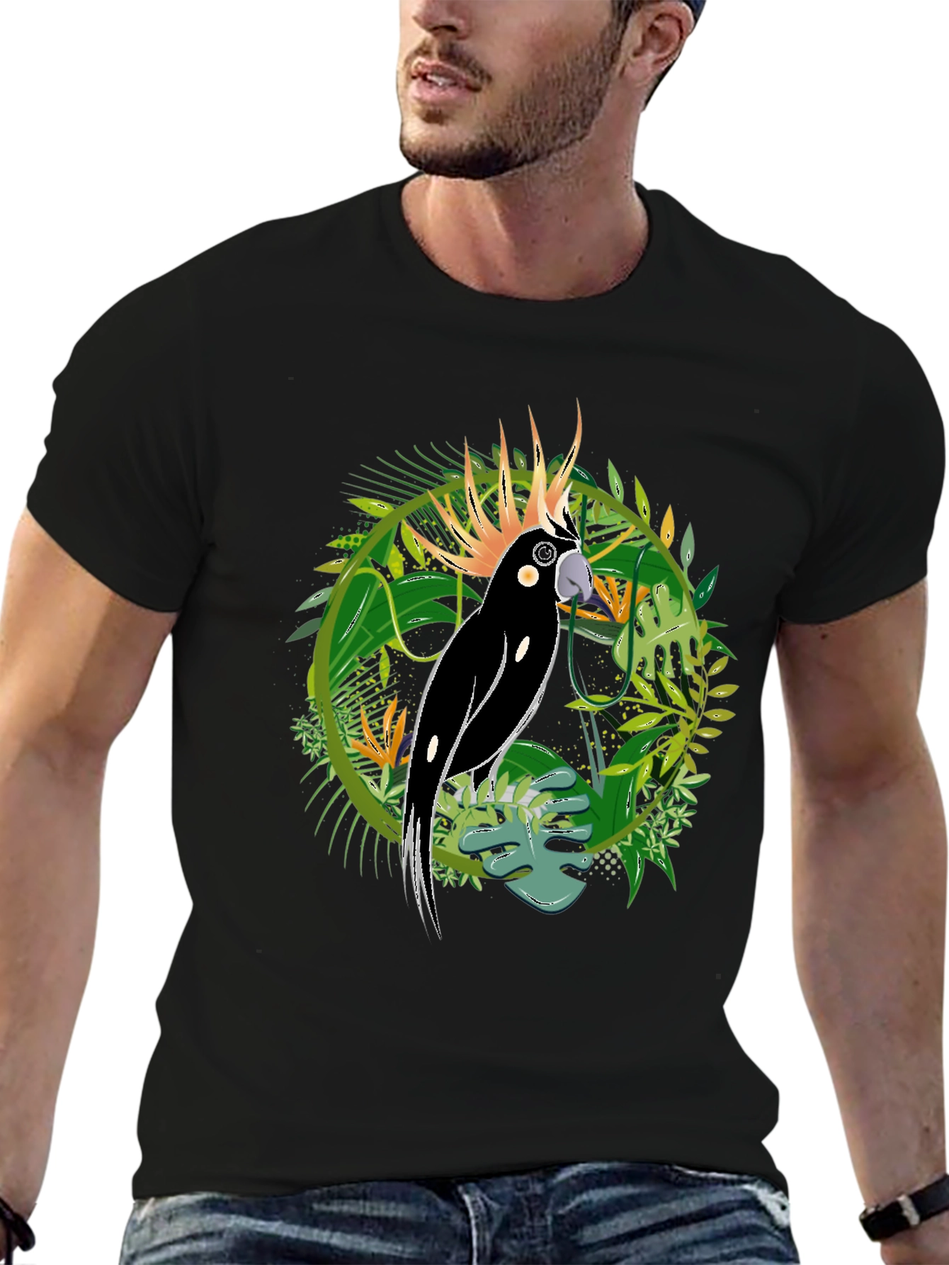 Tropical Cockatoo Graphic Tee