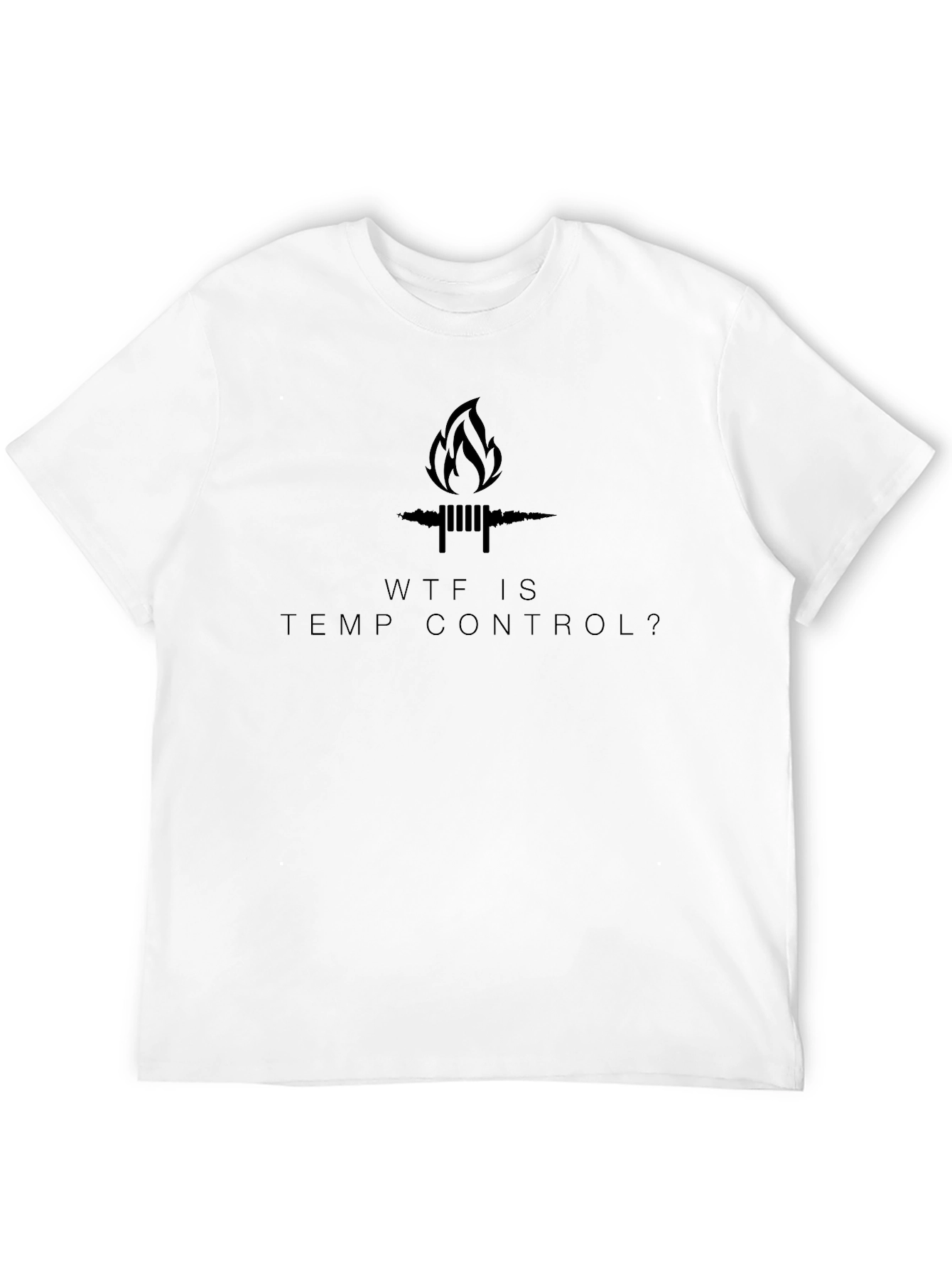 WTF is Temp Control? Black Cotton T-Shirt