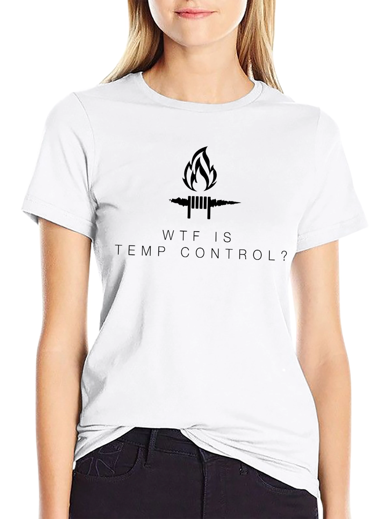 WTF is Temp Control? Black Cotton T-Shirt