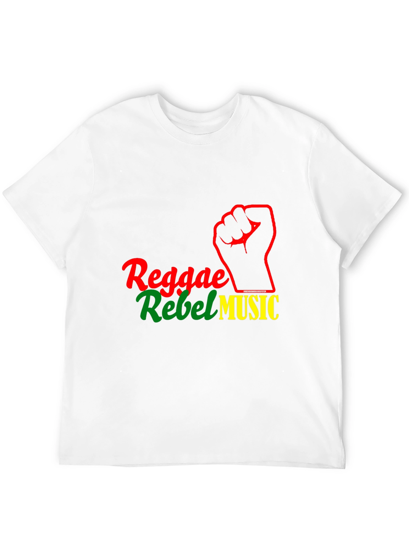 Reggae Rebel Music Graphic T-Shirt - Black