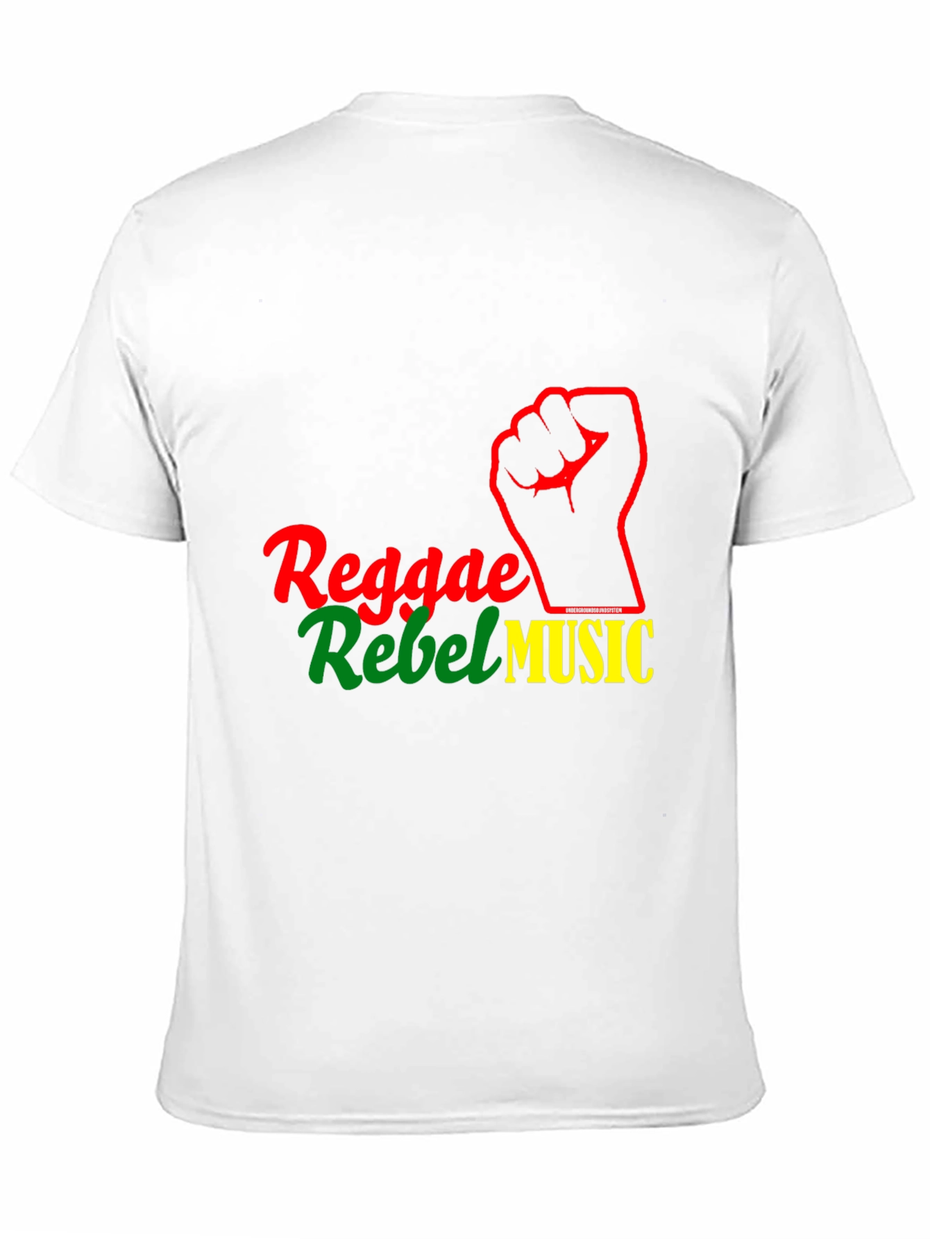 Reggae Rebel Music Graphic T-Shirt - Black