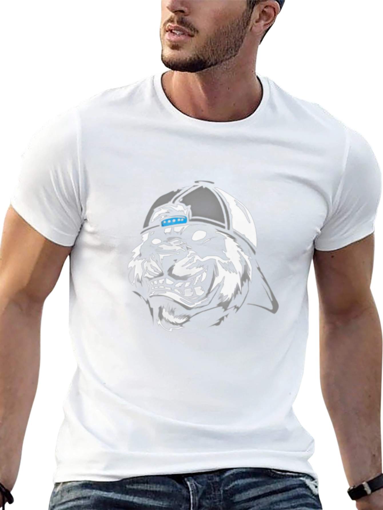 Cool Tiger Graphic Tee - Mens Black T-Shirt