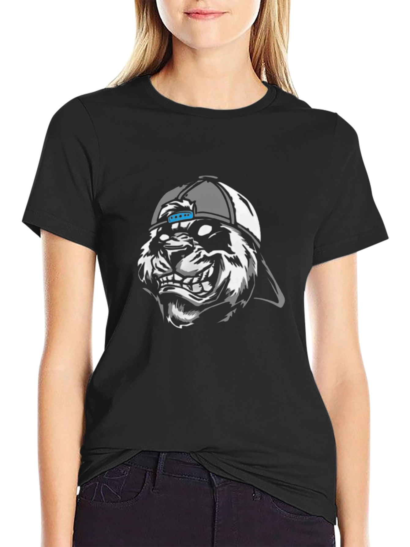 Cool Tiger Graphic Tee - Mens Black T-Shirt