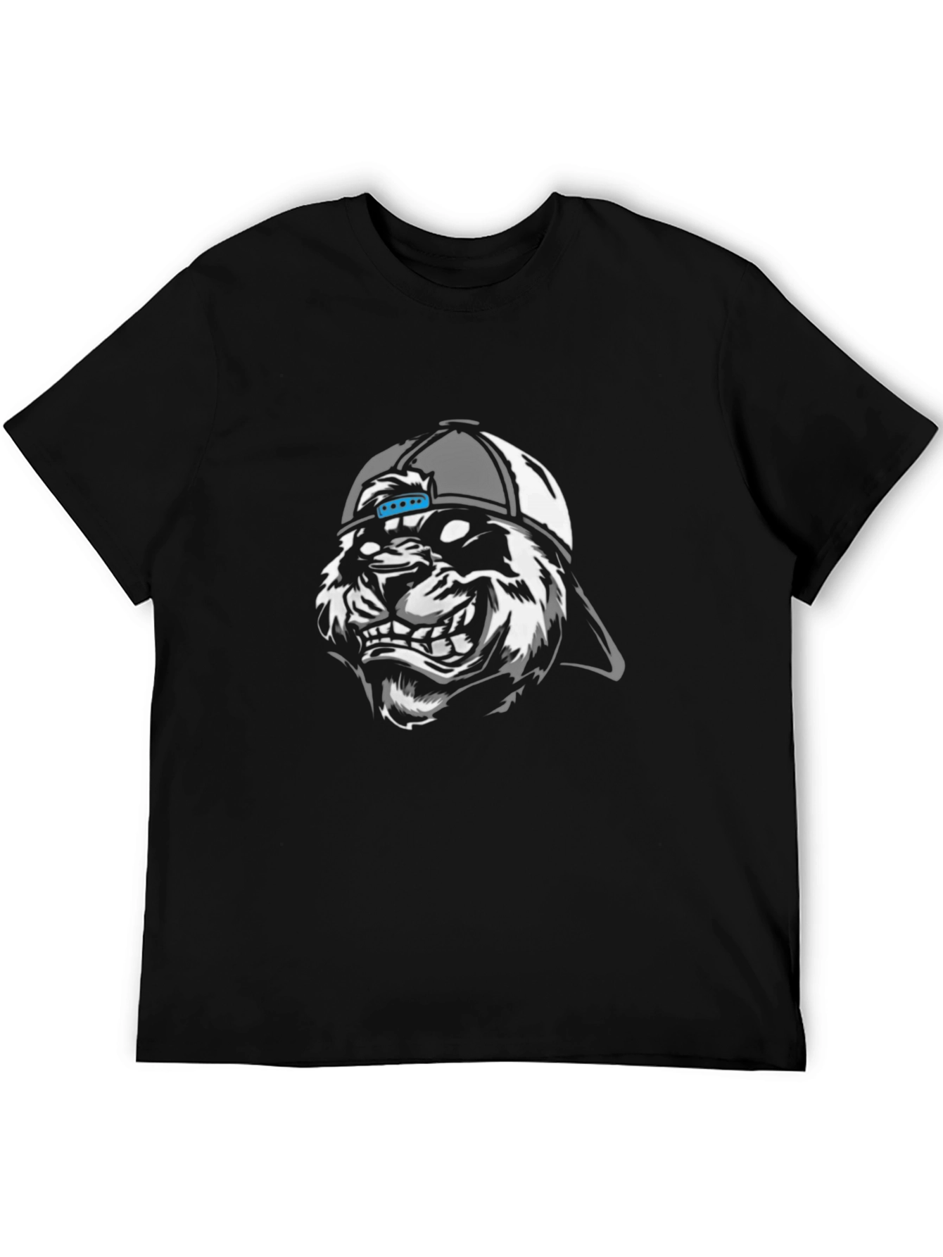 Cool Tiger Graphic Tee - Mens Black T-Shirt