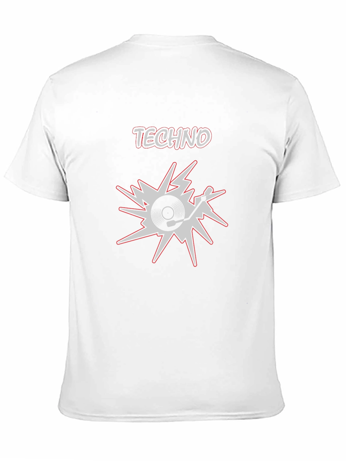 Techno Music T-Shirt Black Cotton Graphic Tee
