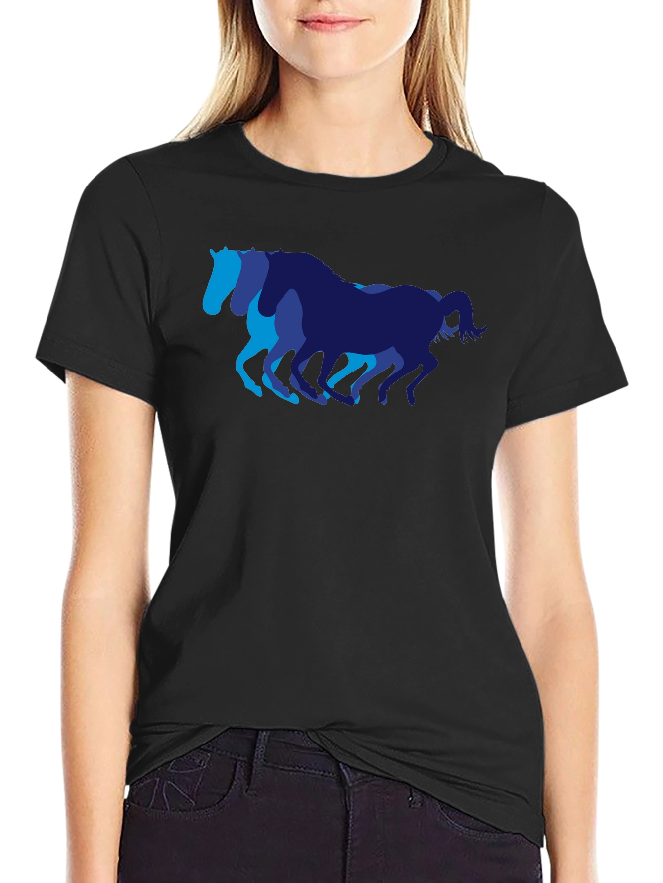 Equine Silhouette Tee - Stylish Graphic T-Shirt