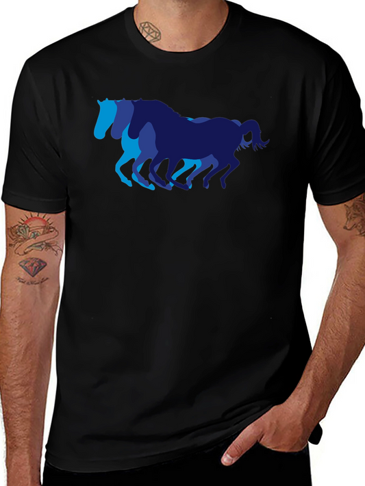 Equine Silhouette Tee - Stylish Graphic T-Shirt
