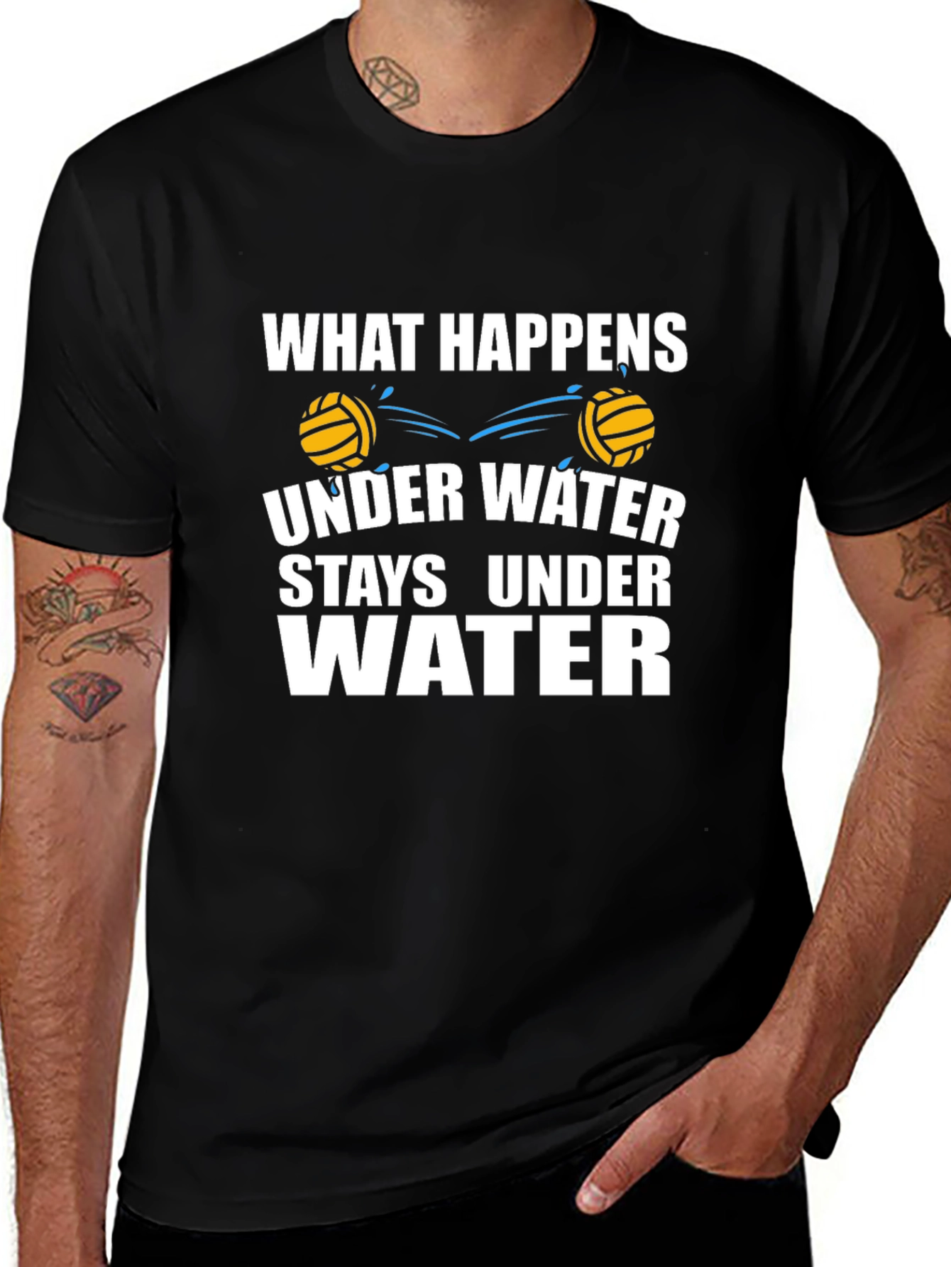 Water Polo T-Shirt - What Happens Under Water