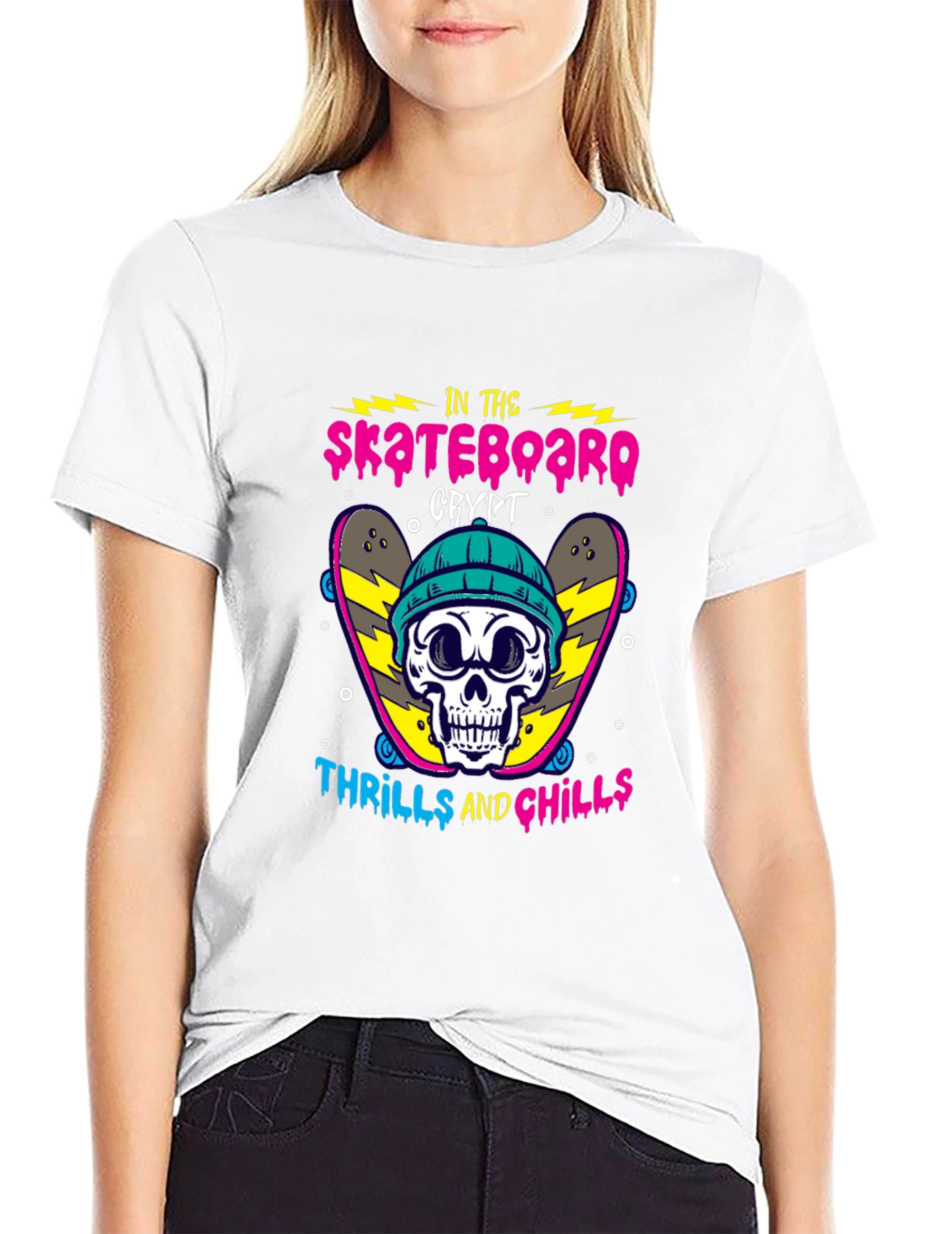 Skateboarding Crypt Graphic Tee