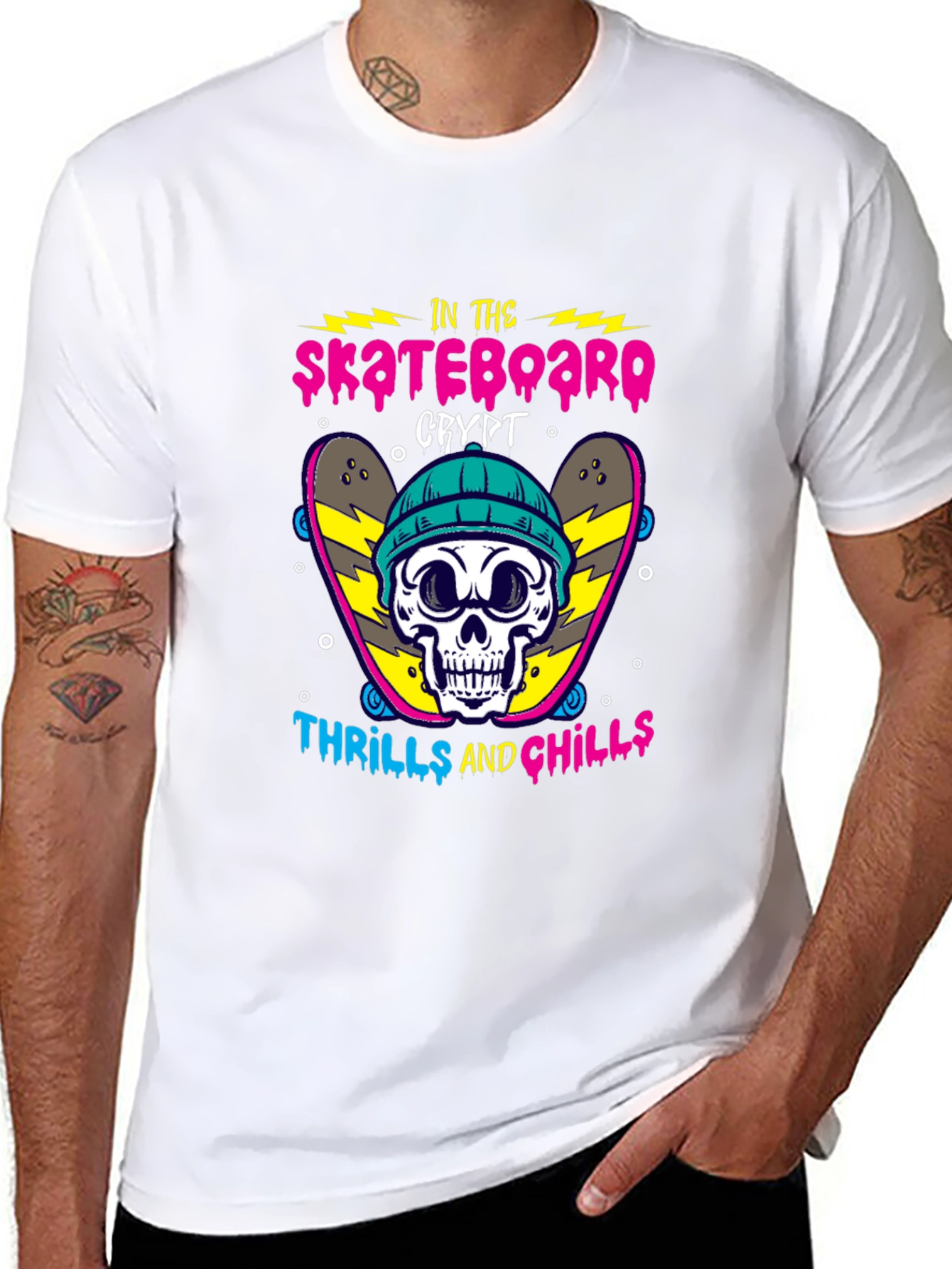Skateboarding Crypt Graphic Tee