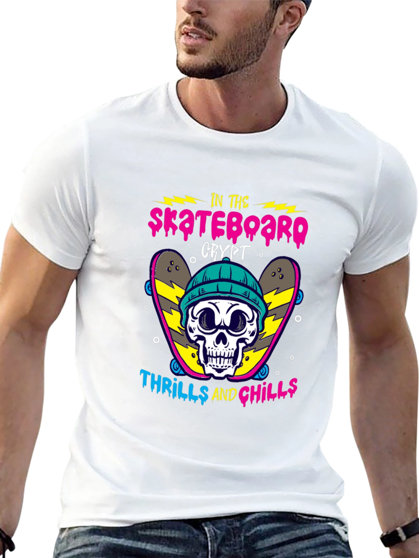 Skateboarding Crypt Graphic Tee