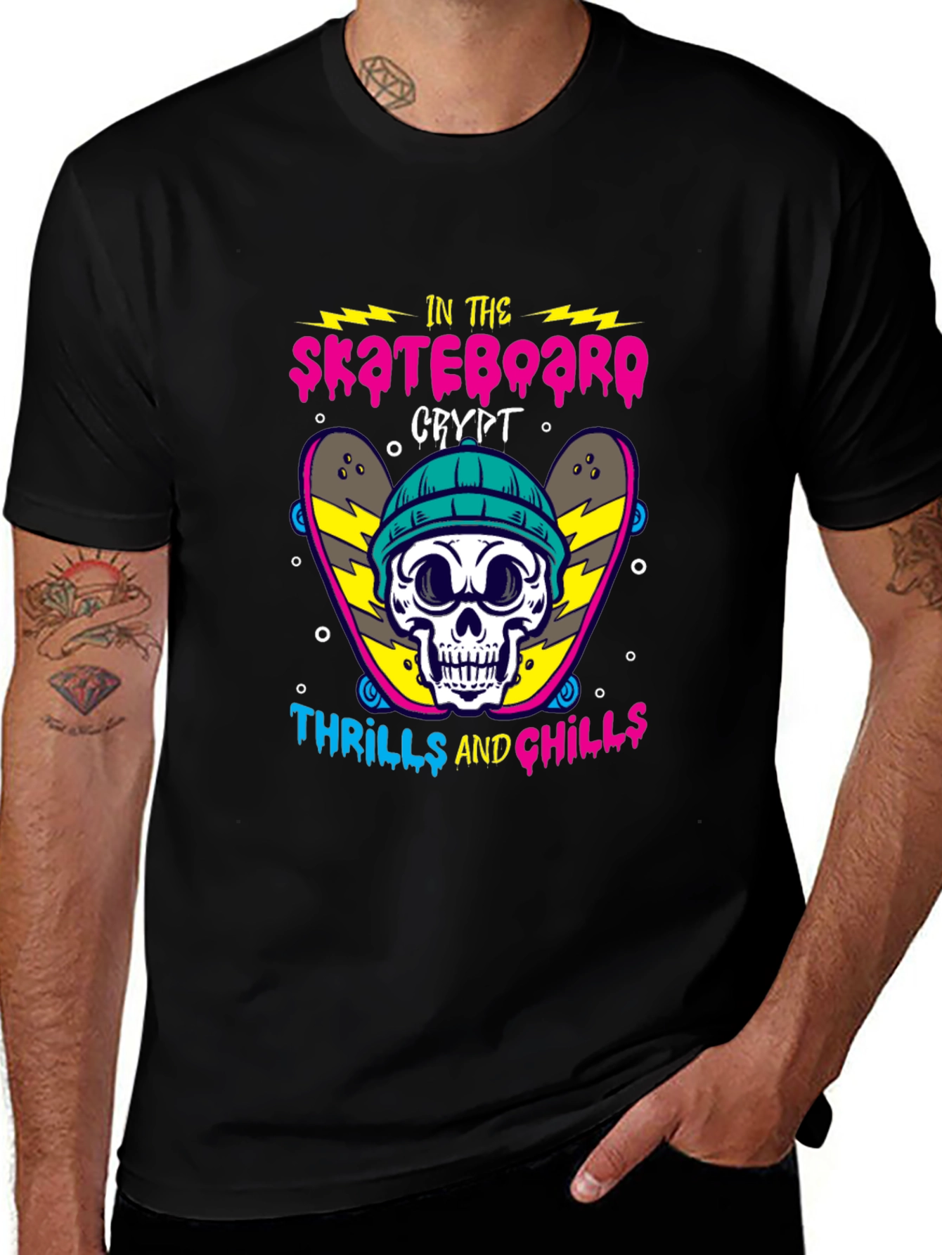 Skateboarding Crypt Graphic Tee