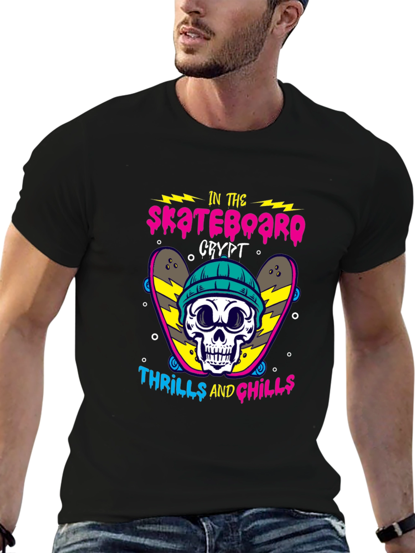 Skateboarding Crypt Graphic Tee