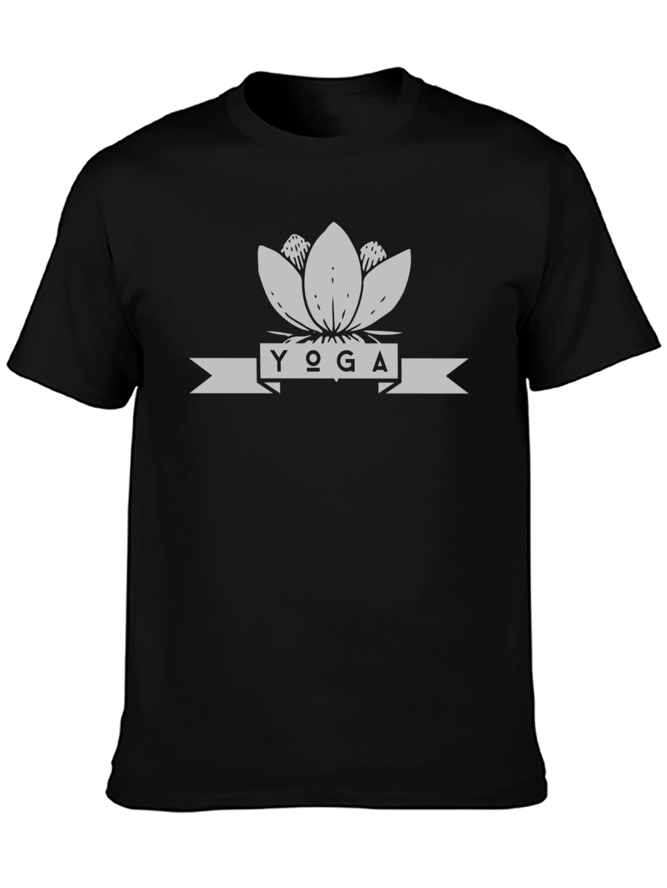 Yoga Lotus Flower Graphic T-Shirt