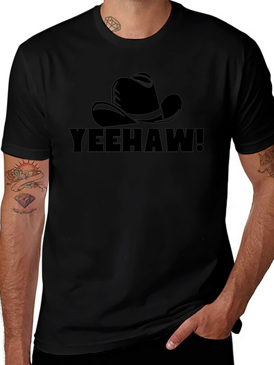 Yeehaw Cowboy Hat Graphic T-Shirt - Classic Western Style