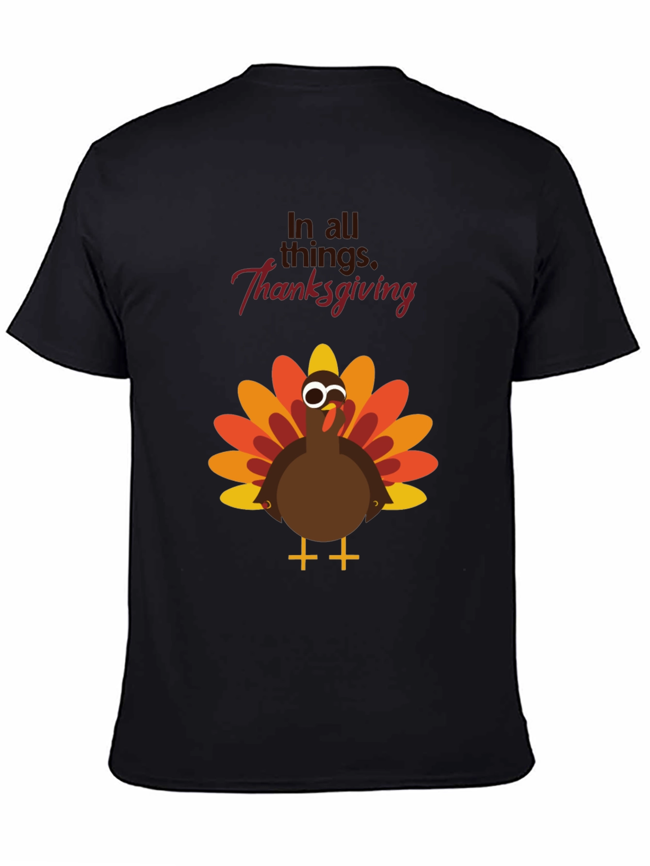 Thanksgiving Turkey Graphic Tee - Festive Holiday Apparel