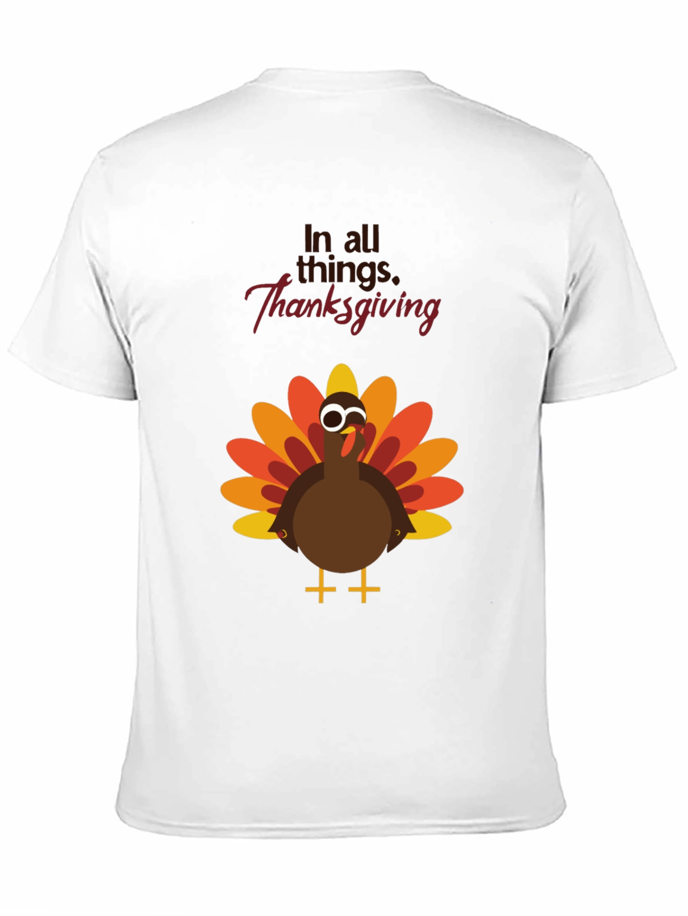 Thanksgiving Turkey Graphic Tee - Festive Holiday Apparel