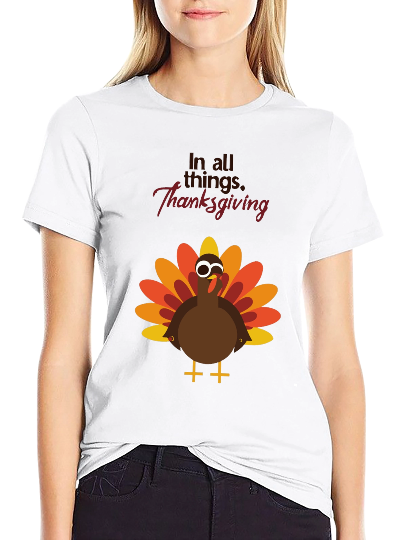 Thanksgiving Turkey Graphic Tee - Festive Holiday Apparel