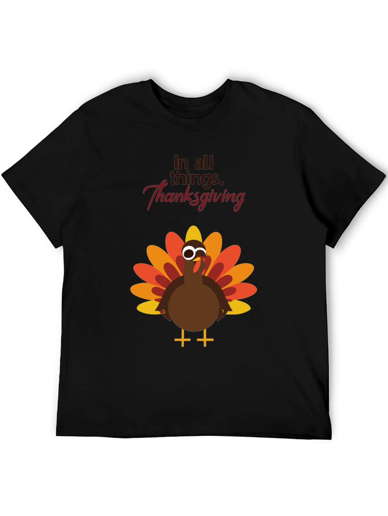 Thanksgiving Turkey Graphic Tee - Festive Holiday Apparel