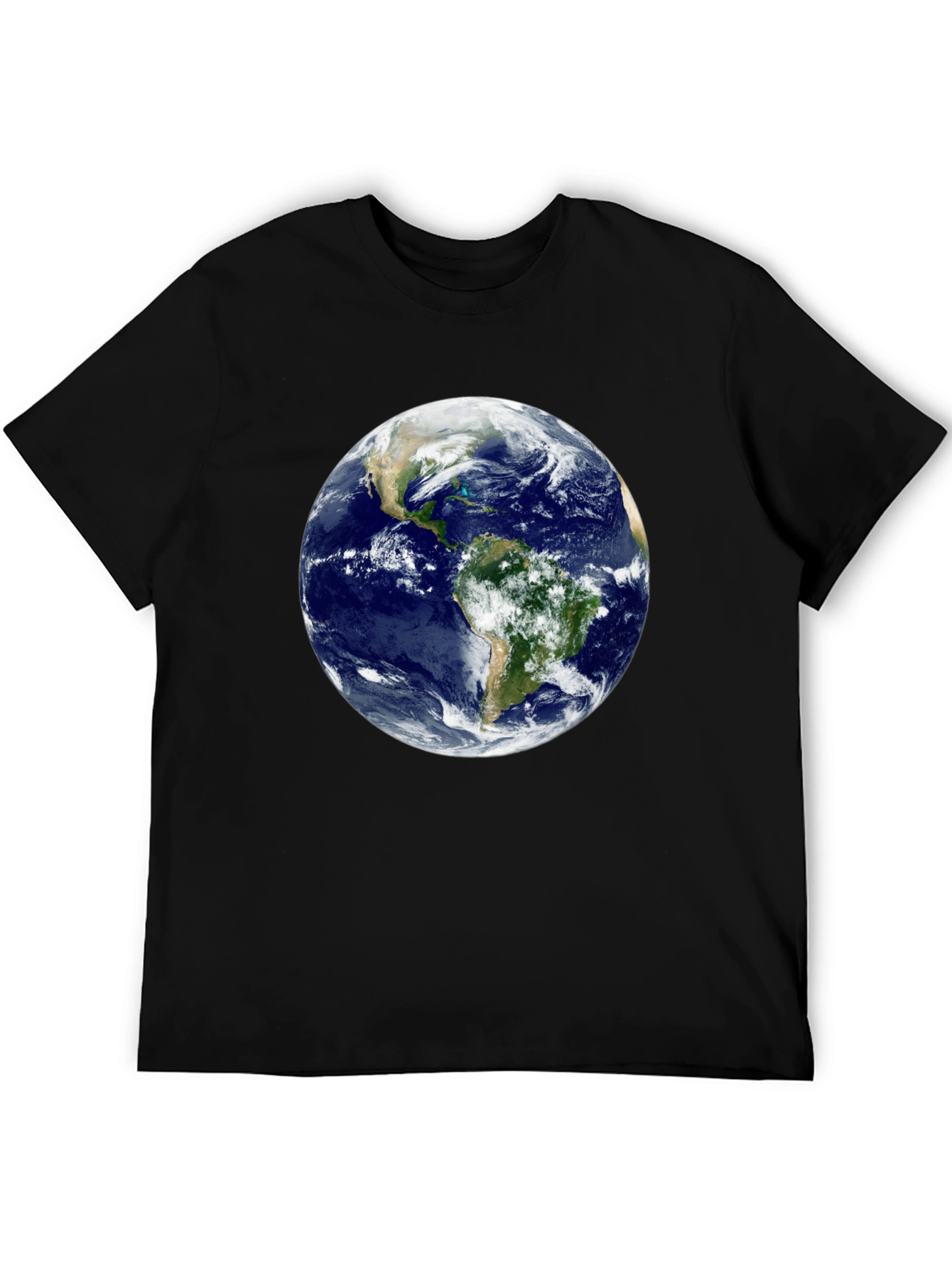 Earth Graphic Black T-Shirt - Global Awareness Tee