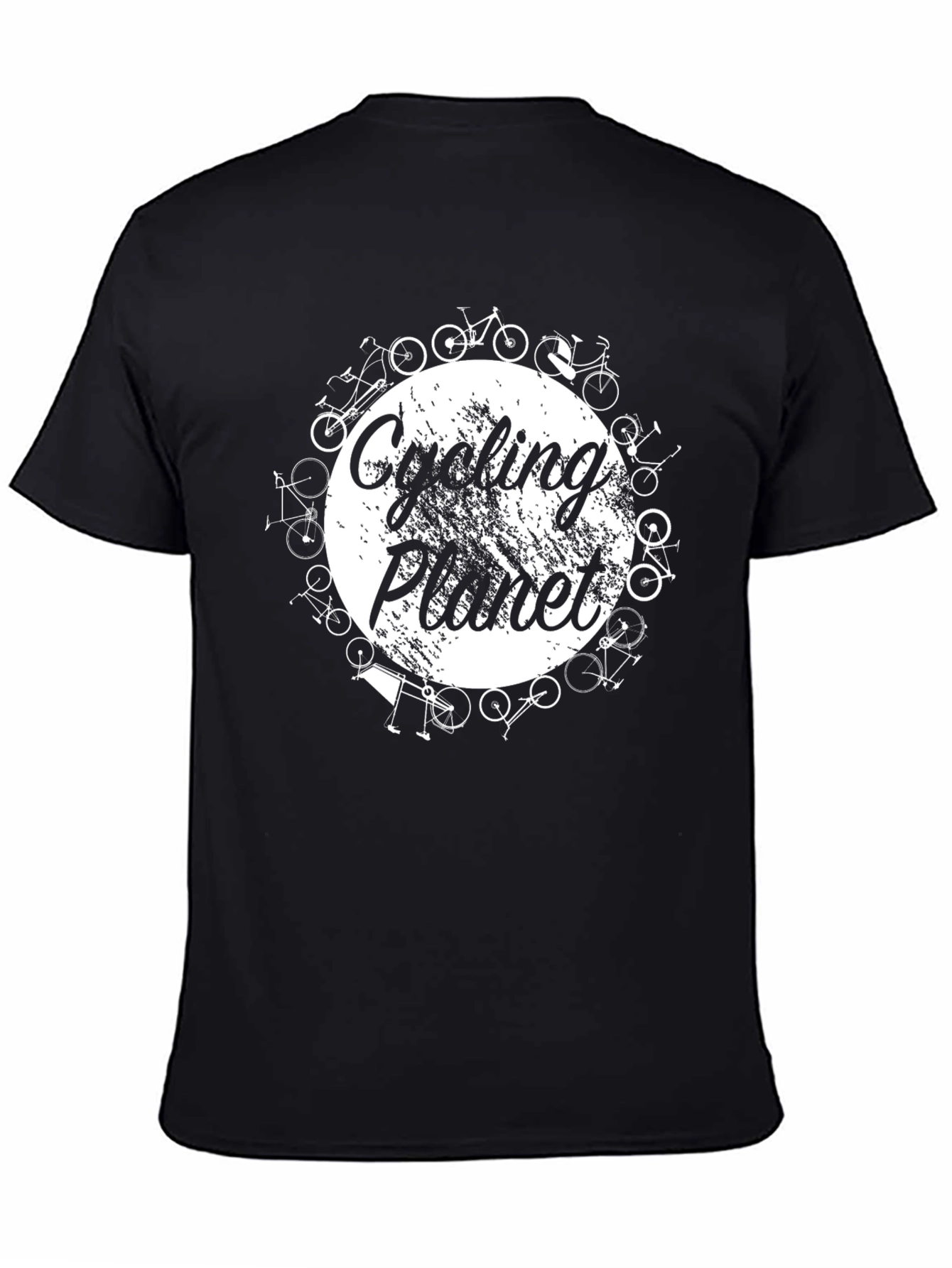 Cycling Planet Graphic Tee - Black