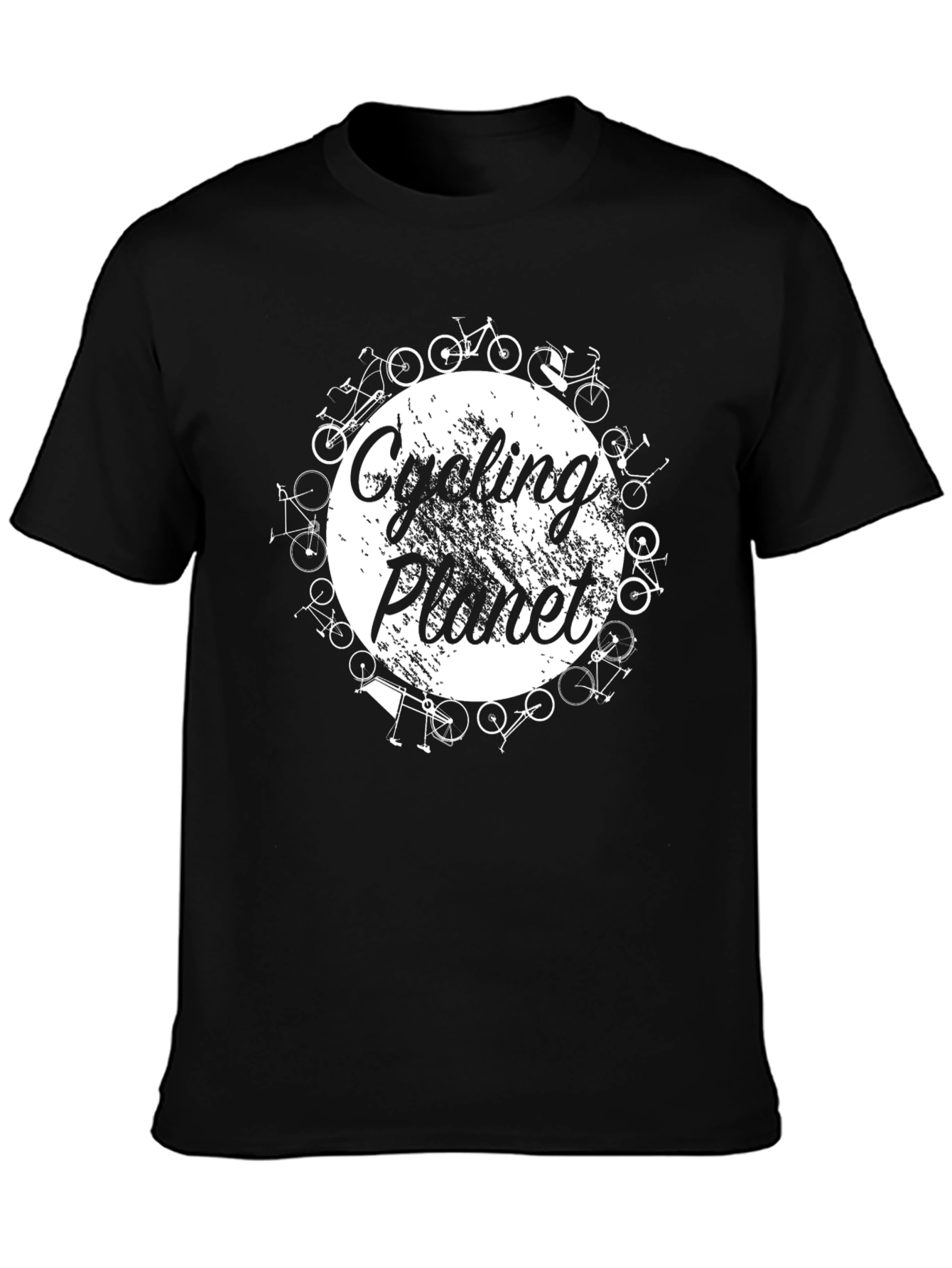 Cycling Planet Graphic Tee - Black