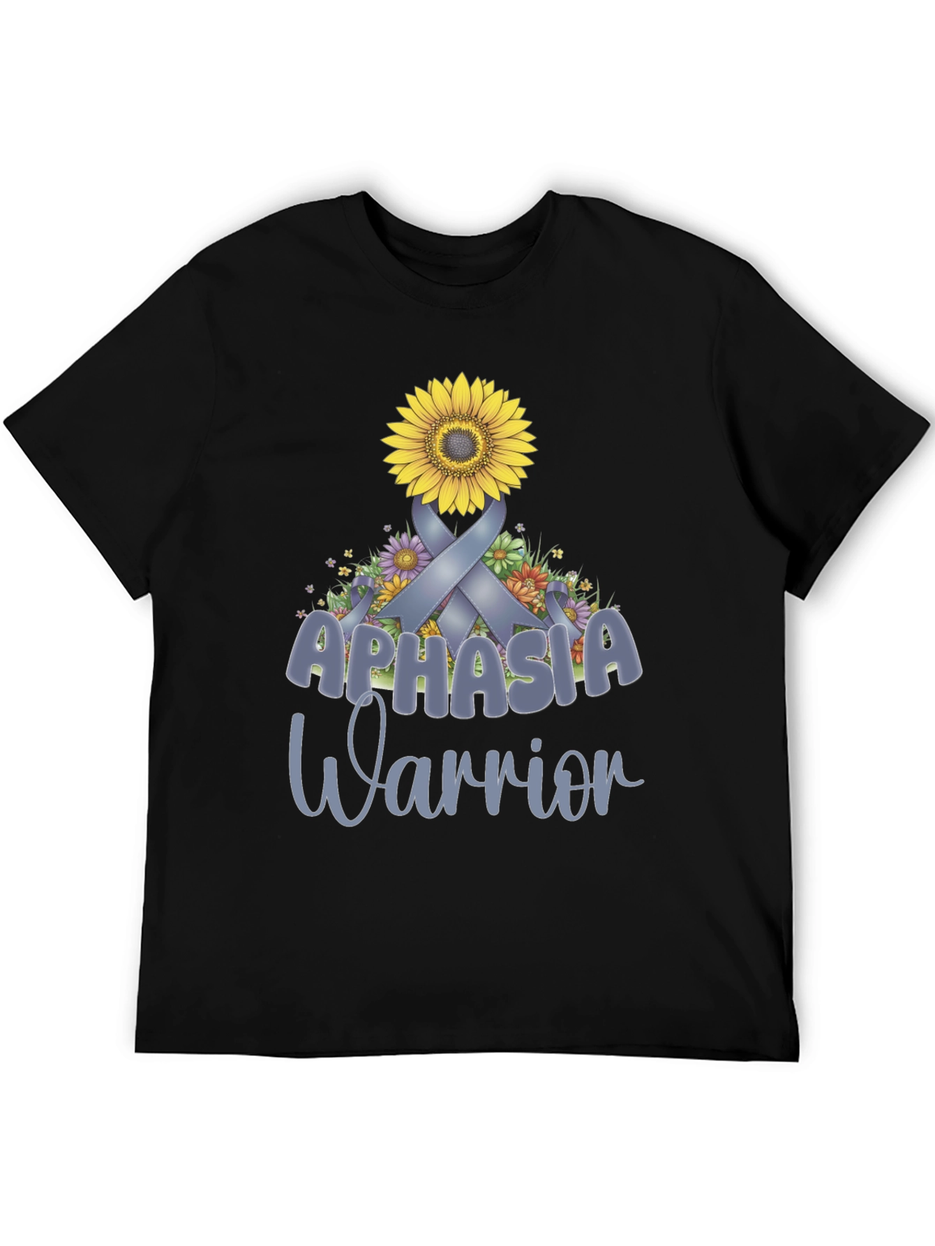 Aphasia Warrior Ribbon Sunflower T-Shirt