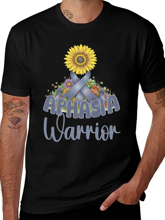 Aphasia Warrior Ribbon Sunflower T-Shirt
