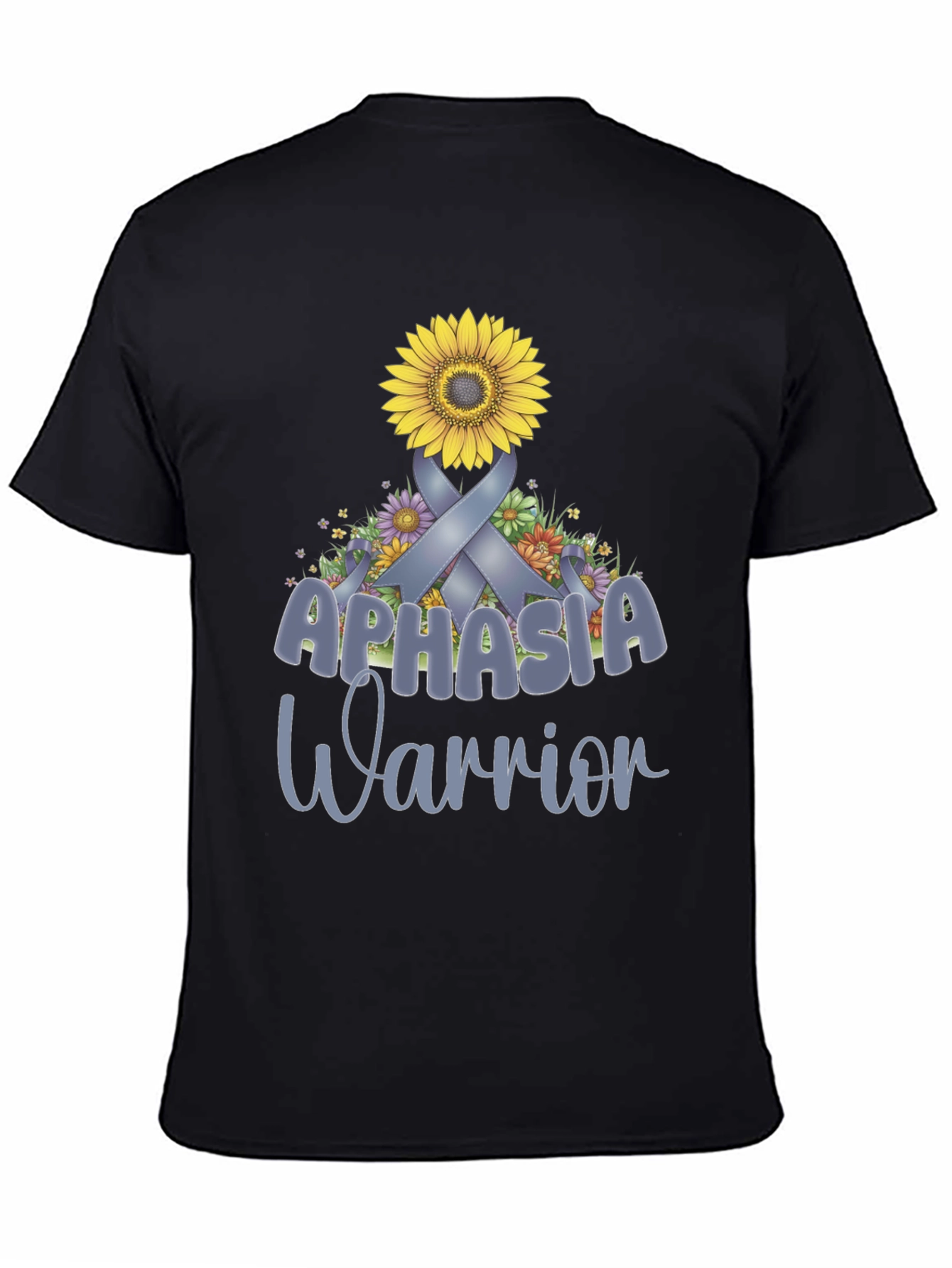 Aphasia Warrior Ribbon Sunflower T-Shirt
